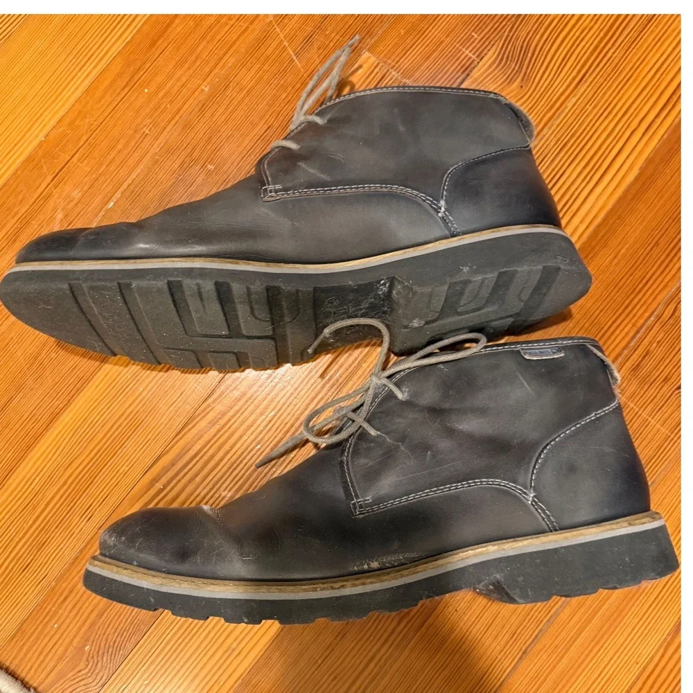 Pikolinos Mens Dark Gray Leather Lace Up Chukka Boots Size 45/11.5‎